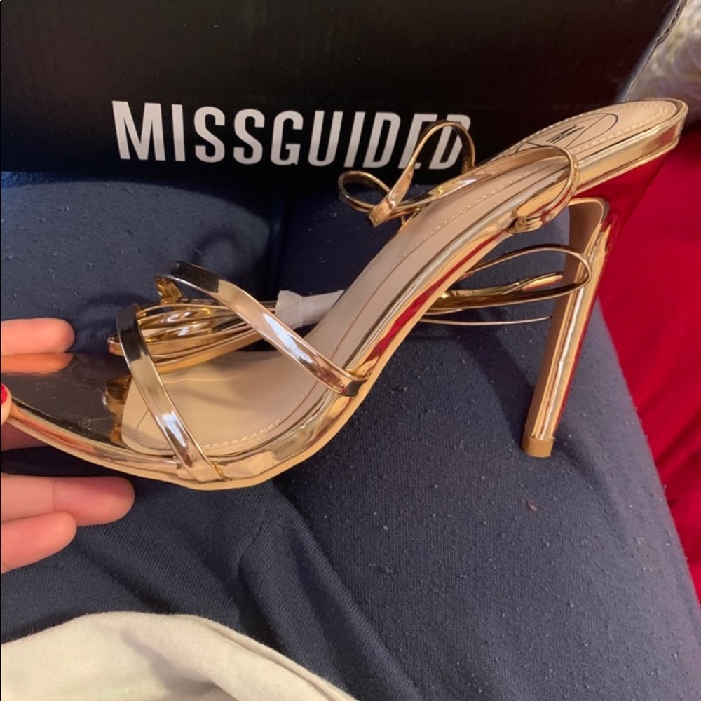 Rose Gold Pointed Toe Shoes